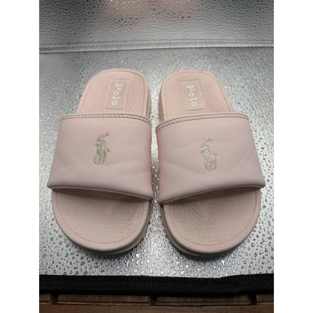 Polo by Ralph Lauren Kids Fairview Pink Slide Sandals girls 11